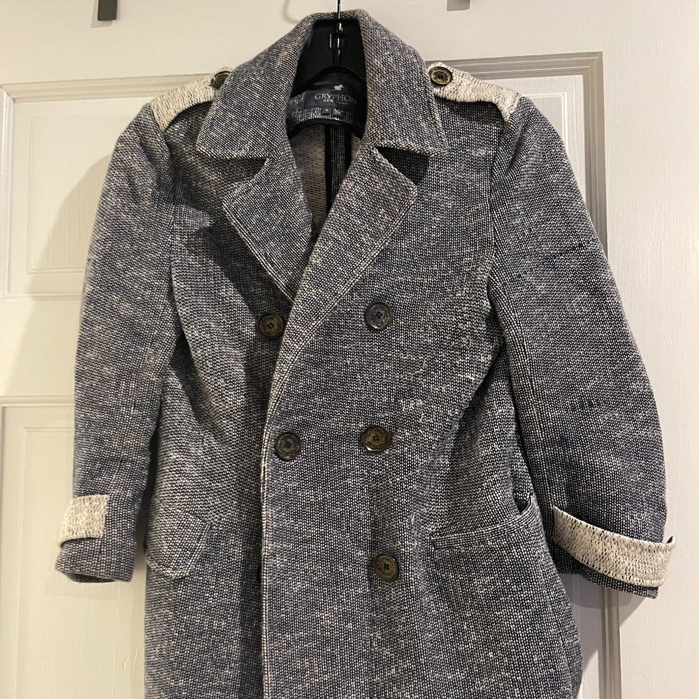 Gryphon Blue Light Sweater Jacket Size Small